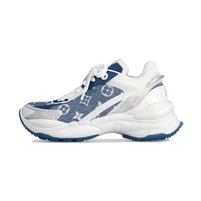 (W) LV Run 55 Sneakers 'Denim Monogram with Grey White'