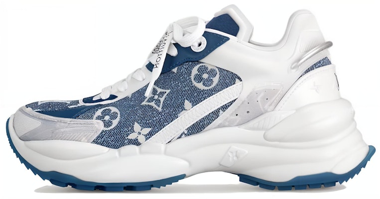 (W) Louis Vuitton Run 55 Sneakers 'Denim Monogram dengan Kelabu Putih' 1AC27W Buy (W) Louis Vuitton Run 55 Sneakers 'Denim Monogram dengan Kelabu Putih' 1AC27W