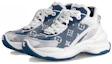 Lookbook (W) Louis Vuitton Run 55 Sneakers 'Denim Monogram dengan Kelabu Putih' 1AC27W