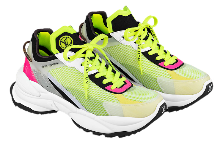 Lookbook (W) Louis Vuitton Run 55 Sneakers ''Groen'' 1A9H4T