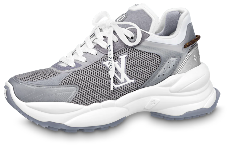 (Women) Louis Vuitton Run 55 Sneakers 'Grey Silver' 1ABVJ4