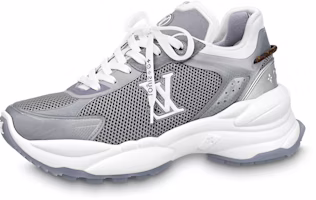 (Women) Louis Vuitton Run 55 Sneakers 'Grey Silver' 1ABVJ4 (Women) Louis Vuitton Run 55 Sneakers 'Grey Silver' 1ABVJ4