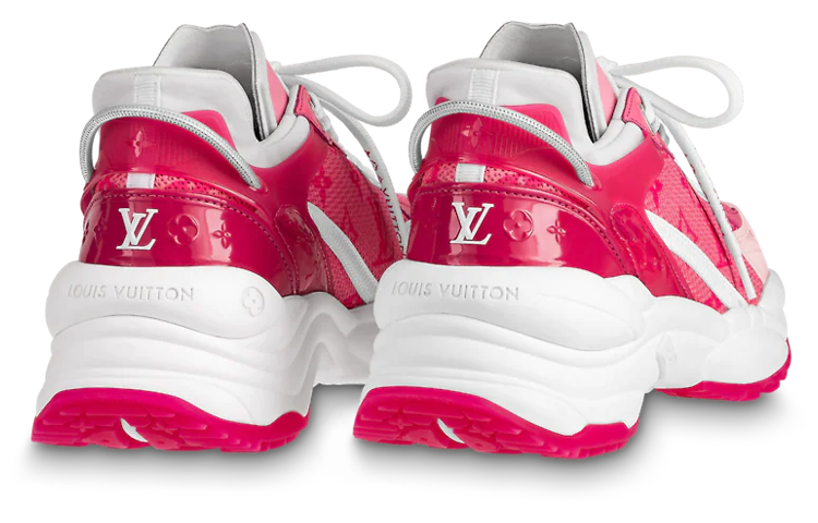 Shop (W) Sneakers Louis Vuitton Run 55 ''Monogram Rosa Acceso'' 1AB3C8