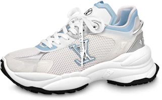 (Women) Louis Vuitton Run 55 Sneakers 'White Blue' 1ABVII (Women) Louis Vuitton Run 55 Sneakers 'White Blue' 1ABVII