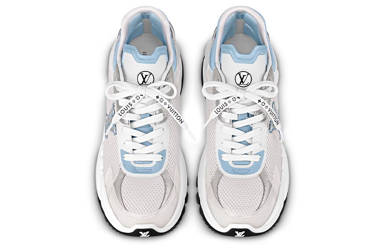 Lookbook (W) Zapatillas Louis Vuitton Run 55 'Blanco Azul' 1ABVII