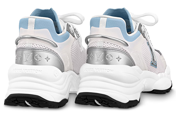 Shop (W) Zapatillas Louis Vuitton Run 55 'Blanco Azul' 1ABVII