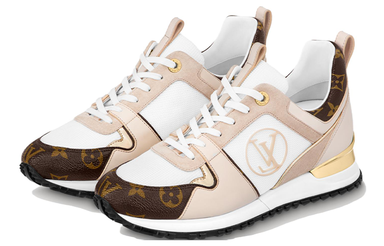 Order 路易威登 Run Away 皮革 圓頭繫帶 低幫 生活休閒鞋 女款 米白色