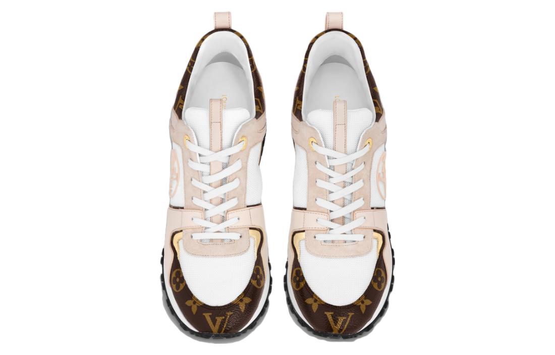 Shop 路易威登 Run Away 皮革 圓頭繫帶 低幫 生活休閒鞋 女款 米白色