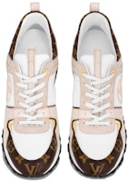 路易威登 Run Away 皮革 圓頭繫帶 低幫 生活休閒鞋 女款 米白色 Shop 路易威登 Run Away 皮革 圓頭繫帶 低幫 生活休閒鞋 女款 米白色