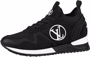 (Women) Louis Vuitton Run Away Sneakers 'Black with White Logo' 1A9ER3 (Women) Louis Vuitton Run Away Sneakers 'Black with White Logo' 1A9ER3