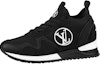 Buy (W) Louis Vuitton Run Away Sneakers 'Hitam dengan Logo Putih' 1A9ER3