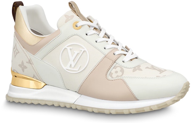 (W) Louis Vuitton Run Away Sneakers 'Beige Gold' Wanita 1ABIVA Order (W) Louis Vuitton Run Away Sneakers 'Beige Gold' Wanita 1ABIVA