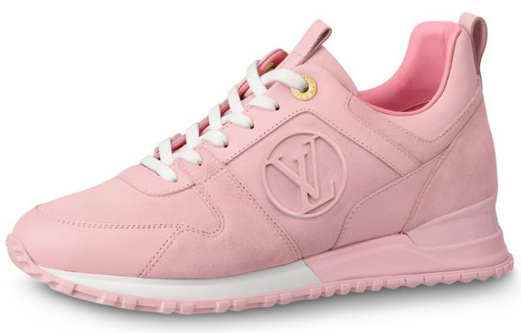 (Women) Louis Vuitton Run Away Calfskin Sneakers Pink 1A5C2H