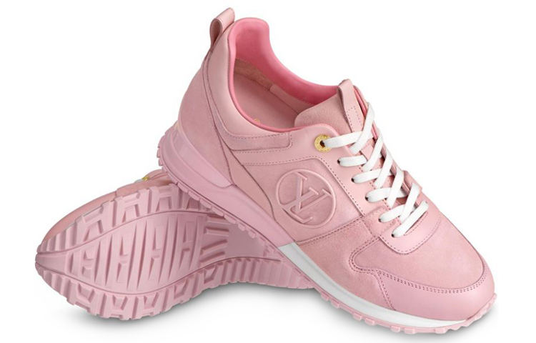 Details for (W) Louis Vuitton Run Away Kalfsleer Sneakers Roze 1A5C2H