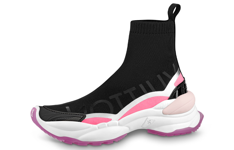 (Women) Louis Vuitton Run Away High Top 'Black Pink' 1AADB5