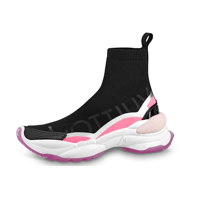 (W) LV Run Away High Top 'Black Pink'