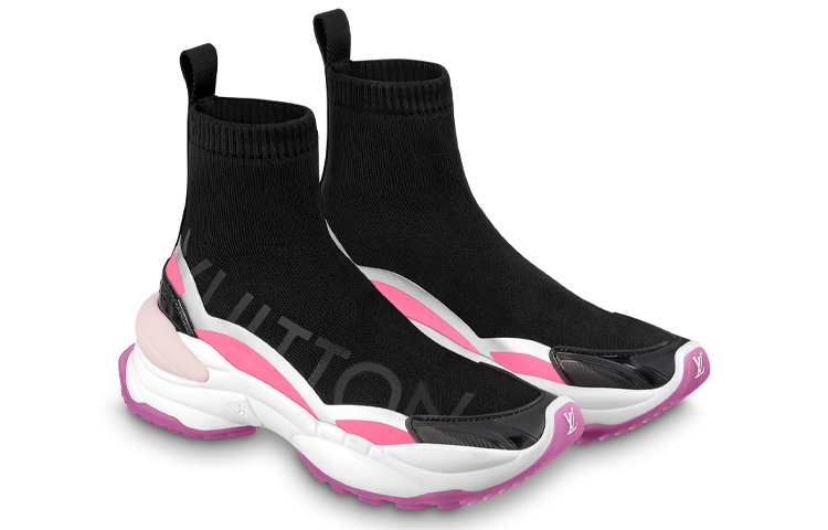 Lookbook (W) 루이비통 런 어웨이 하이탑 '블랙 핑크' (70 characters) 1AADB5