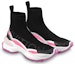 Lookbook (W) Louis Vuitton Run Away High Top 'Hitam Merah Jambu' 1AADB5