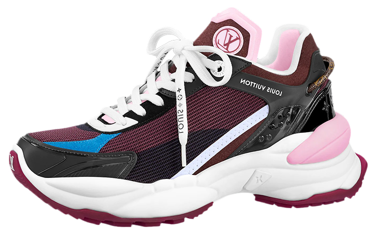 (Women) Louis Vuitton LV Run 55 Sneakers 'Burgundy' 1A9H59