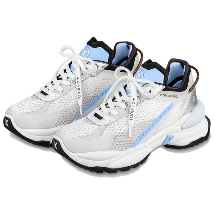 Lookbook (Women) Louis Vuitton Run Away Sneaker 'White Blue' 1AADW5