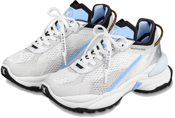 (Women) Louis Vuitton Run Away Sneaker 'White Blue' 1AADW5 Lookbook (Women) Louis Vuitton Run Away Sneaker 'White Blue' 1AADW5