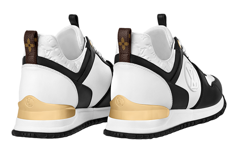 Shop (W) 루이비통 런 어웨이 스니커즈 (블랙/골드) 1ABP7I