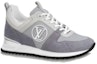 Order (W) Louis Vuitton Run Away Sneakers 'Jaring Kelabu dengan Logo' 1ABW54