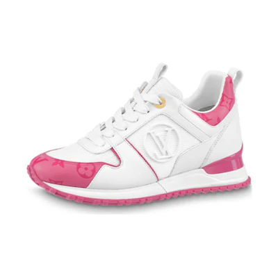 (W) LV Run Away Sneakers 'White Side Logo with Pink Monogram'