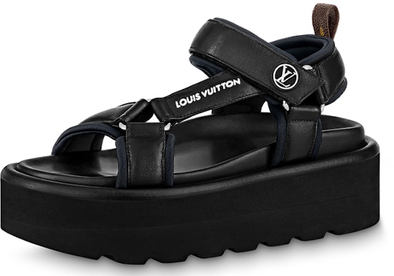 (Women) Louis Vuitton Sandal 'Black Fashion Casual' 1AABR5 Buy (Women) Louis Vuitton Sandal 'Black Fashion Casual' 1AABR5