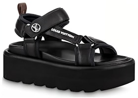 (W) Sandal Louis Vuitton 'Hitam Kasual Fesyen' 1AABR5 Order (W) Sandal Louis Vuitton 'Hitam Kasual Fesyen' 1AABR5