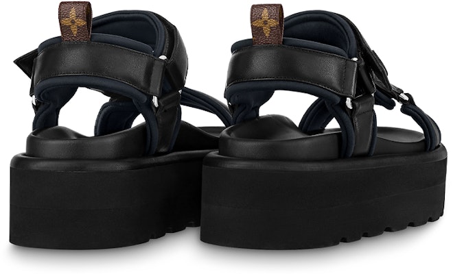 (Women) Louis Vuitton Sandal 'Black Fashion Casual' 1AABR5 Purchase (Women) Louis Vuitton Sandal 'Black Fashion Casual' 1AABR5