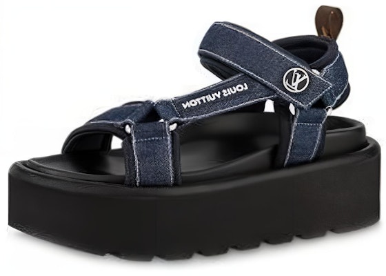 (Women) Louis Vuitton Sandal 'Comfortable Versatile Blue' 1AACHG Buy (Women) Louis Vuitton Sandal 'Comfortable Versatile Blue' 1AACHG