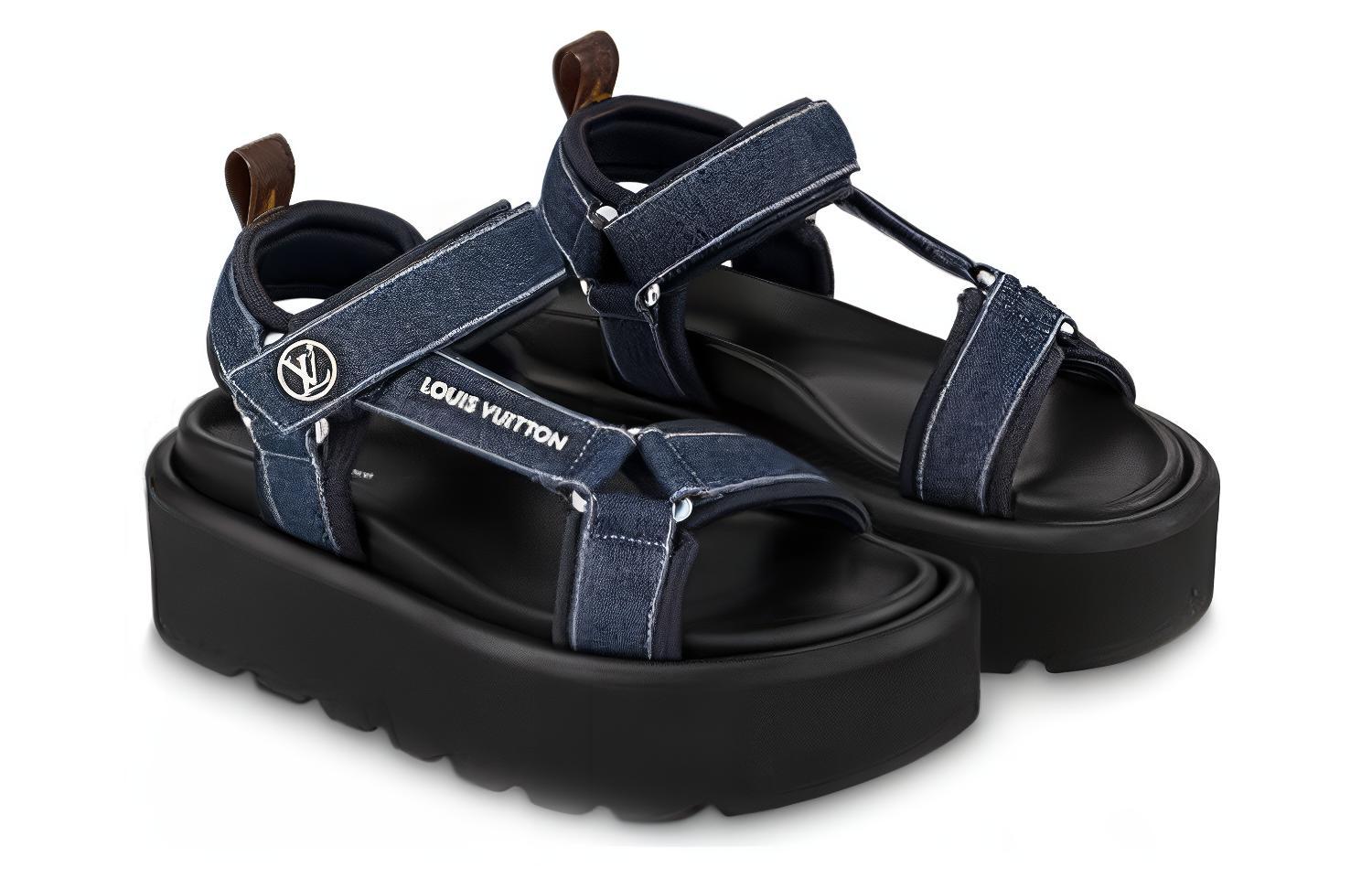 Order (Women) Louis Vuitton Sandal 'Comfortable Versatile Blue' 1AACHG