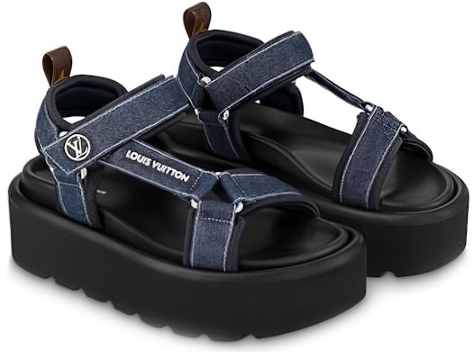 (Women) Louis Vuitton Sandal 'Comfortable Versatile Blue' 1AACHG Order (Women) Louis Vuitton Sandal 'Comfortable Versatile Blue' 1AACHG