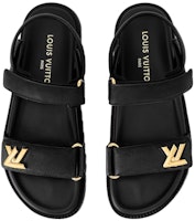 (W) Sandalia Louis Vuitton 'Cómoda y Versátil Negra' 1ACG0R Lookbook (W) Sandalia Louis Vuitton 'Cómoda y Versátil Negra' 1ACG0R