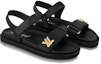 Shop (W) Sandal Louis Vuitton 'Hitam Serbaguna Selesa' 1ACG0R