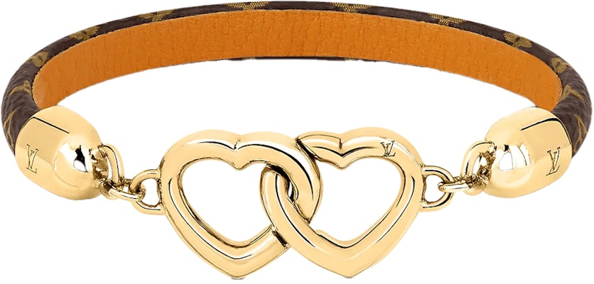 (W) Pulsera de Doble Corazón de Oro LOUIS VUITTON Say Yes para Mujer. M6758F Order (W) Pulsera de Doble Corazón de Oro LOUIS VUITTON Say Yes para Mujer. M6758F