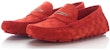 (W) Louis Vuitton Shade 'Red Velvet Calfskin Slip-On' Kasut Slip-On Kulit Velvet Merah. 471003