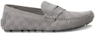 (W) Louis Vuitton Shade Suede Calfskin Slip-On Fesyen 'Charcoal' Sneakers 470958