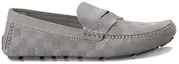 Order (W) Louis Vuitton Shade Suede Calfskin Slip-On Fesyen 'Charcoal' Sneakers 470958
