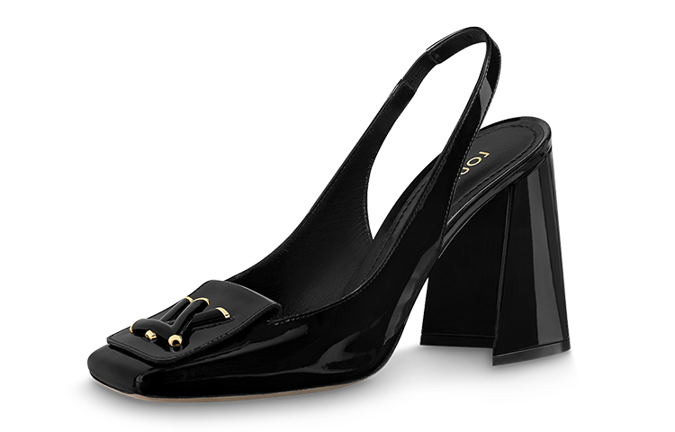 (Women) Louis Vuitton Shake 'Black Buckle Block Heel' 1AB090