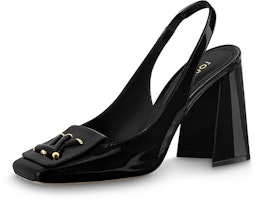 (Women) Louis Vuitton Shake 'Black Buckle Block Heel' 1AB090 (Women) Louis Vuitton Shake 'Black Buckle Block Heel' 1AB090