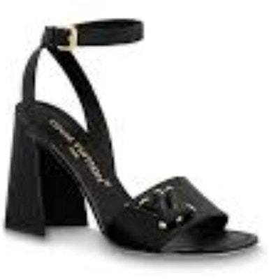 (Women) Louis Vuitton Shake 'Black Buckle Block Heel Sandal' 1ABVV0 Order (Women) Louis Vuitton Shake 'Black Buckle Block Heel Sandal' 1ABVV0