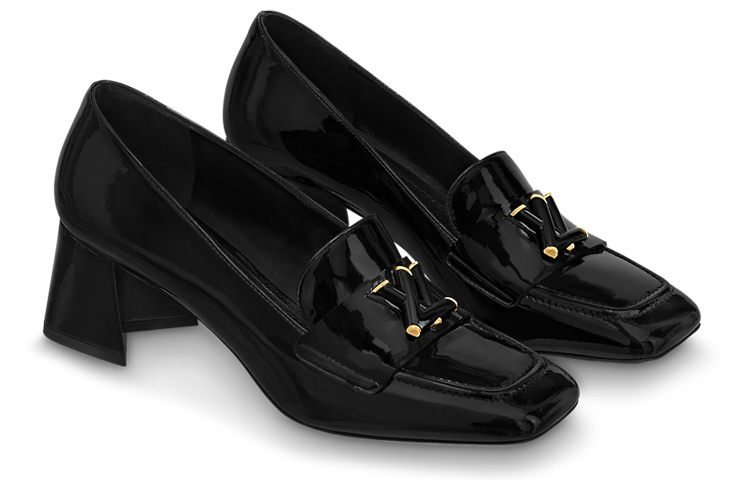 Lookbook (Women) Louis Vuitton Shake 'Black Patent Block Heel' 1ABTKQ