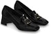 (W) Louis Vuitton Shake 'Tumit Blok Hitam Berkilat' 1ABTKQ