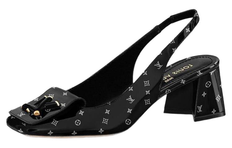 (Women) Louis Vuitton Shake 'Black Patent Comfort Block Heel' 1ABIKG