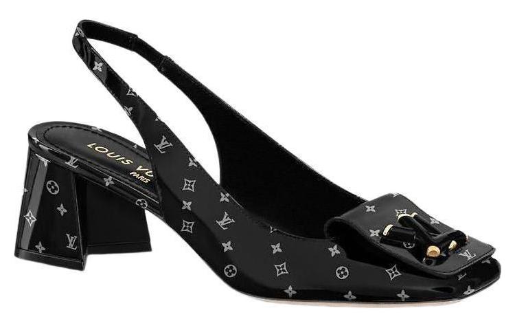 Order (W) Louis Vuitton Shake 'Sepatu Hitam Block Heel Kenyamanan'. 1ABIKG