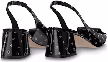 Shop LOUIS VUITTON 搖擺 漆皮 舒適百搭 粗跟 高跟鞋 5.5cm 女款 黑色