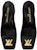 (W) Louis Vuitton Shake 'Hitam Tumit Blok Hujung Petak' 1ACB32