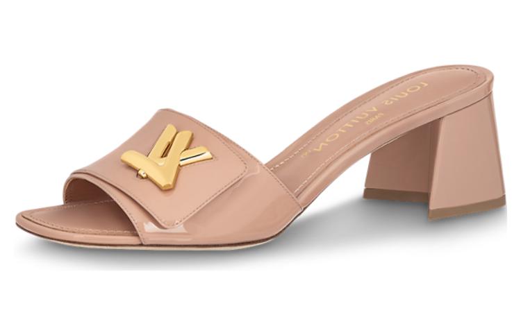 Buy (W) ルイ・ヴィトン ブラウンレザー スライドサンダル 1ABID2